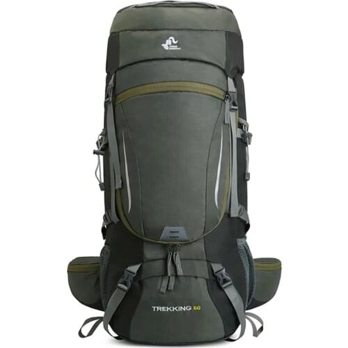 50L & 60L Waterproof Hiking Backpack Woman Outdoor Trekking Camping Bag Army Man Hunting Mountain Backpacks Rain Cover Rucksack