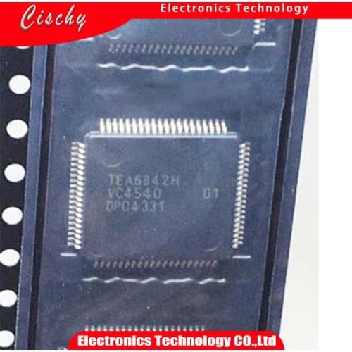 1pcs/lot TEA6842 6842 TEA6842H QFP New In Car Entertainment (NICE) extended car radio IC