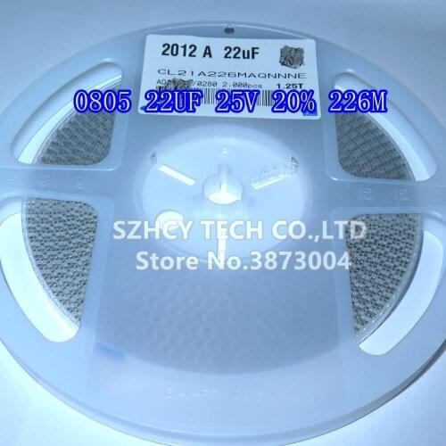 2000Pcs 0805 22UF 25V 20% 0805 226M CL21A226MAQNNNE New and origianl