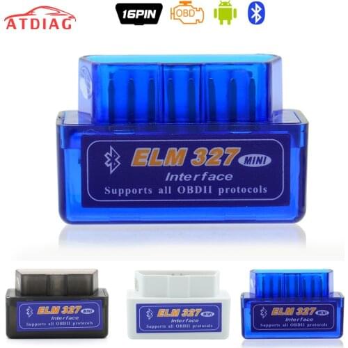 Top Quality!!! V2.1 Super MINI ELM327 Bluetooth OBD2 Wireless ELM 327 Multi-Language Works ON Android/PC