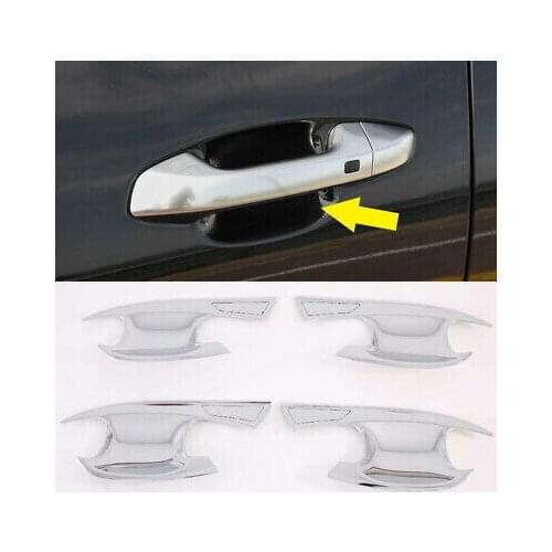 Accessories Chrome Side Door Handle Bowl Cover Trim 4pcs For Kia Seltos 19-20