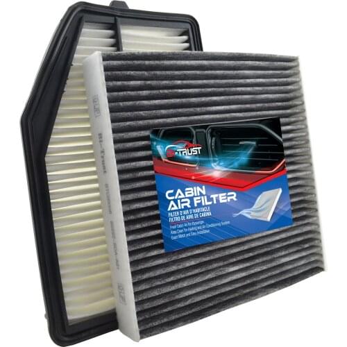 Bi-Trust Combo Set Engine & Carbon Cabin Air Filter for Honda CR-V 2015-2016 2.4L CA1194