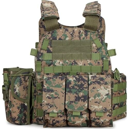 CS Vests Multi-pocket Military Equipment Tactical Vest Airsoft Sport Paintball Vests Camouflage Training Vests Hunting Shooting