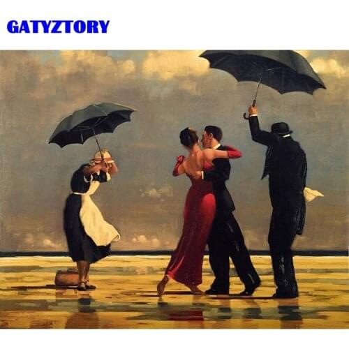 GATYZTORY Picture DIY Painting By Numbers Vintage Dancer Hand Painted Oil Painting Acrylic On Canvas For Home Decor 40x50cm Arts