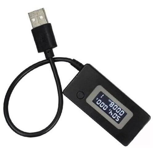 USB Current And Voltage Meter Monitor Tester Detects Mobile Phone Charging Mobile Power Capacity LCD Display