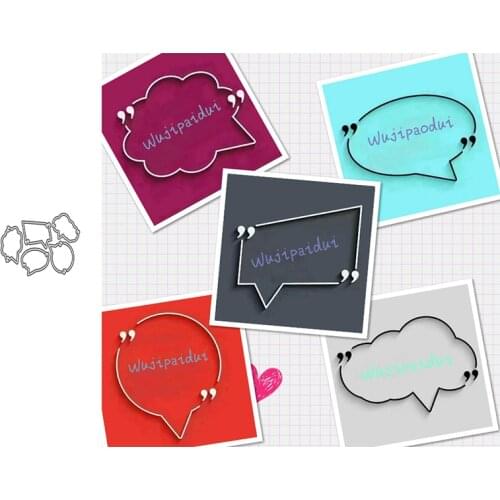Metal cutting die for Christmas DIY Photo Album Scrapbook 3D greeting card making slogan bar template 2021 NEW