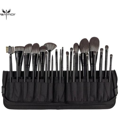 Anmor 29Pcs Professional Makeup Brushes Set High Quality Synthetic Hair Foundation Eye Shadow Concealer Make Up Brush With Bag