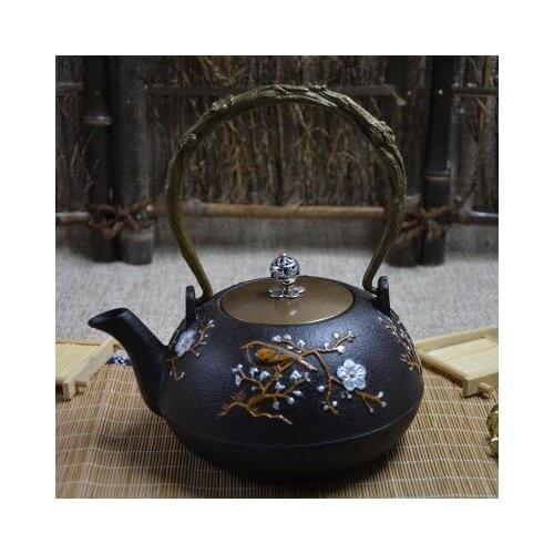 No coated copper iron pot cast iron large capacity of the old japan iron pot boil tea pot