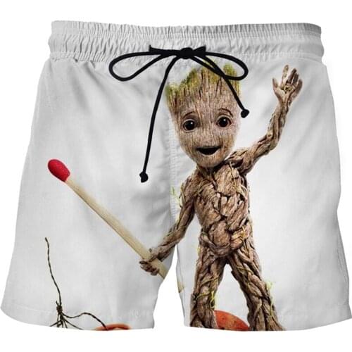 Gerut beach shorts summer fashion mens and womens shorts 3D printing animation Xiaoshuren Harajuku casual sports beachwear