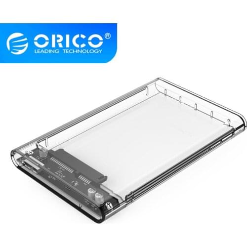 Transparent mobile hard disk box, 2.5-inch hard disk box supports hot swap, no driver installation, plug and play,ORICO 2139U3