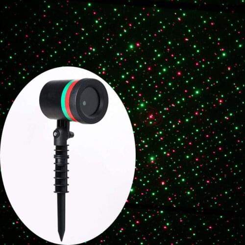Christmas Laser Lights Waterproof Projector Light LED Landscape Spotlight Red and Green Star Show For Outdoor Garden Patio Wall