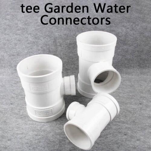 Reducing Tee Drain pipe fitting joint tee Garden Water Connectors Industrial Water Pipe Fitting 1 Pcs
