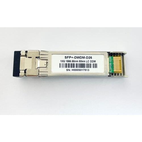 Compatible SFP+ DWDM-D26-HW 10G 1556.55nm 80km Optical Transceiver Module