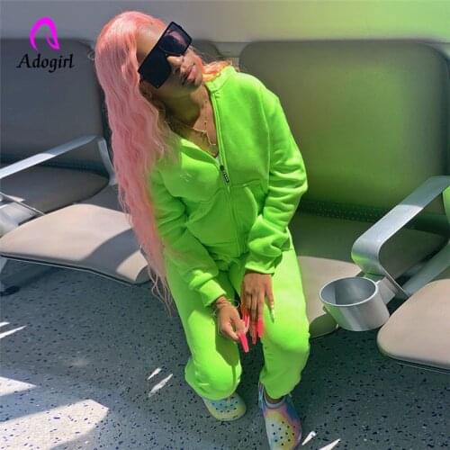 Sweatsuit Women 2 Piece Set Autumn Long Sleeve Zipper Hooded Tops Long Pants Sportswear Workout Fitness 2020 Fall Clothes Suit