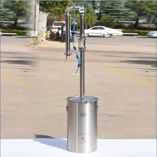 Tubular exchanger with sight glass distiller domestic brewing equipment 35L/60L brandy whisky vodka brewing machine