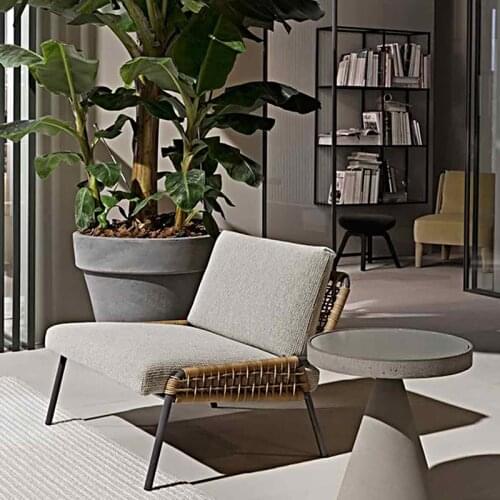 Outdoor sofa rattan furniture designer Interior living room creative tables and chairs garden villa garden balcony rattan sofa