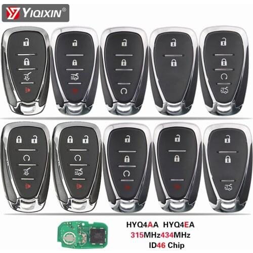 YIQIXIN Smart Remote Car Key Fob For Chevrolet Cruze Spark Volt Camaro Equinox Malibu 2016-2020 Keyless Entry 315/433MHz ID46