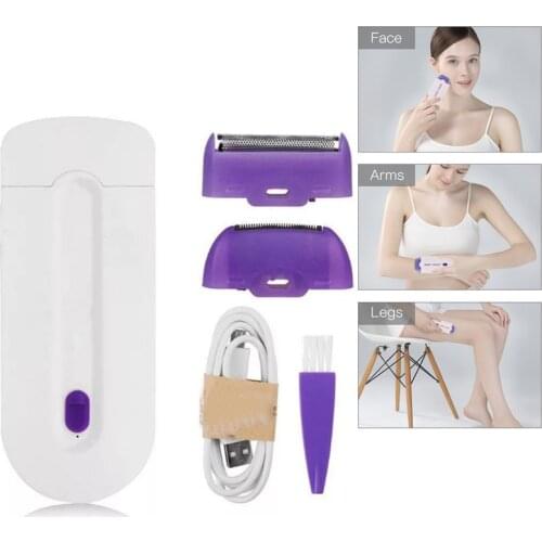 USB Rechargeable Women Epilator Portable Hair Removal Tool Rotary Shaver Body Face Leg Bikini lip Depilator Hair Remover laser