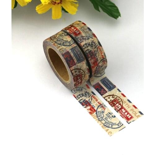 Vintage Stamp Bullet Journal Washi Tape Adhesive Tape DIY Scrapbooking Sticker Label Japanese Stationery