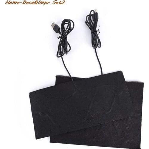 1pc Carbon Fiber Heating Pad Hand Warmer USB Electric Winter Infrared Fever Heat Pet Mat Heated Clothing Cushion 60-70 degrees