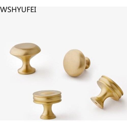 Hot Sale Lightweight brass small handle Drawer closet knob door handle cabinet door handle Home Hardware Accessories WSHYUFEI