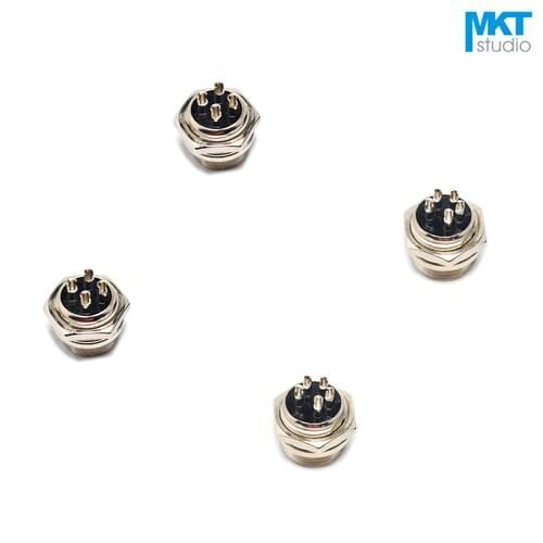 10Pcs GX16 16mm Male 250V 15A Electrical Aviation Plug Connector 2P/3P/4P/5P/6P/7P/8P/9P/10P