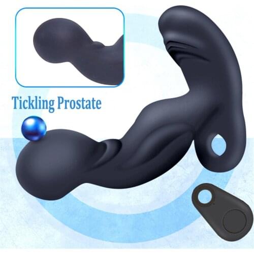 12 Mode Vibrating 7 Mode Tickling Prostate Massager Gay Toys Anal Plug Buttplug G-Spot Stimulate Vibrator Sex Toys For Men Women