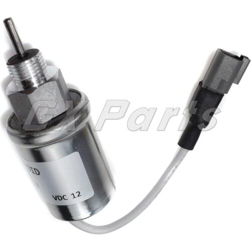 12V Fuel Shut Off Solenoid 185206452 185206450 For Caterpillar Cat 3024C 3013C 3034 C2.2 3024