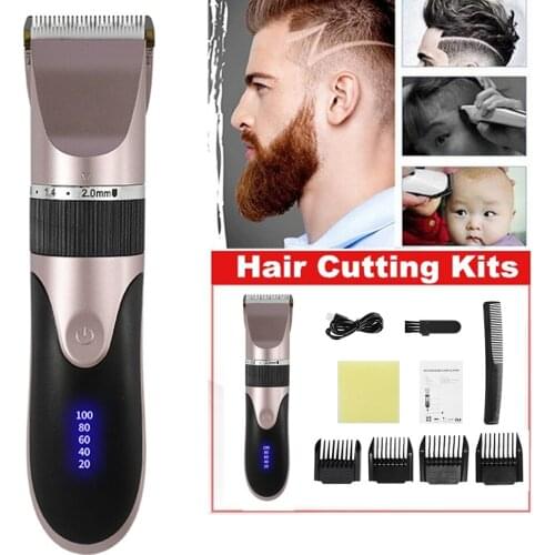 2021 Electric Hair Clipper Hair Trimmer For Men Rechargeable Electric Shaver Beard Barber Hair Cutting Machine For Men Hair Cut