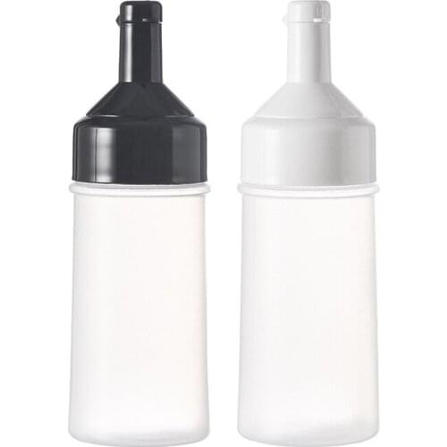 4 Pack Condiment Squeeze Bottles, Refillable Salad Tomato Sauce Bottle Food Dispenser for Oil, for Kitchen BBQ Use