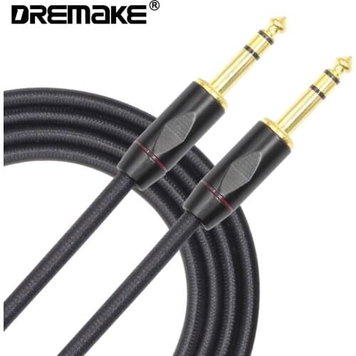 6.5 mm Jack Audio Cable Cotton Braided 6.35 Jack Male to Male Balanced Guitar Cable 3 M for Guitar Mixer Amplifier Bass 6.35 mm
