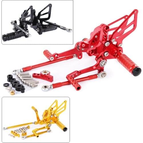 Motorcycle CNC Aluminum Adjustable Rearsets Rear Sets Foot Pegs Pedal Foot Rests For Ducati 848 848EVO 2008-2013