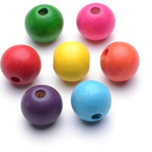 Jewelry DIY Beads Black Wood Round Chunky Beads for Jewelry Making, Dyed,about 19~20mm in diameter,17.5~18mm thick