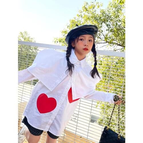 Candle Fish White Blouses For Girls