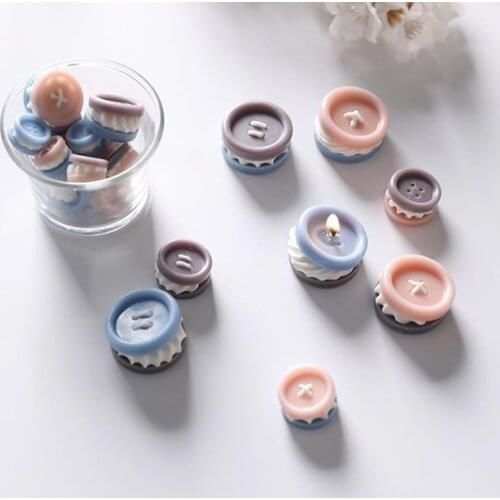 Buttons candle making mold silicone mold Cute Button Moulds DIY Handmade Resin Mold Chocolate Fondant cake mold