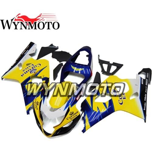 Complete Fairing Kit For GSXR600 GSXR750 04 05 2004 2005 K4 GSX-R750 Injection ABS Yellow Blue Bodywork Frames