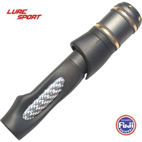 LURESPORT FUJI TVSTK16 Reel Seat with Aluminum Cap carbon tube Rod Building Component Repair rod DIY Accessory