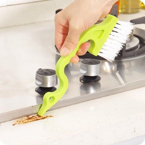 Creative Hand-held Cleaning Brush Multipurpose Groove Door Window Gap Brush Keyboard Kitchen Cleaning Brush Home Cleaning Tools