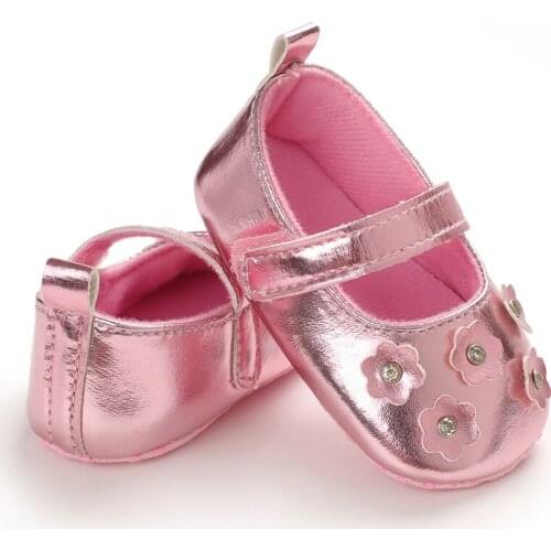 Toddler Soft Soled Walking Shoes Girl Shoes Baby Girl Flower Design Anti-Slip Casual Sneakers baby first walkers