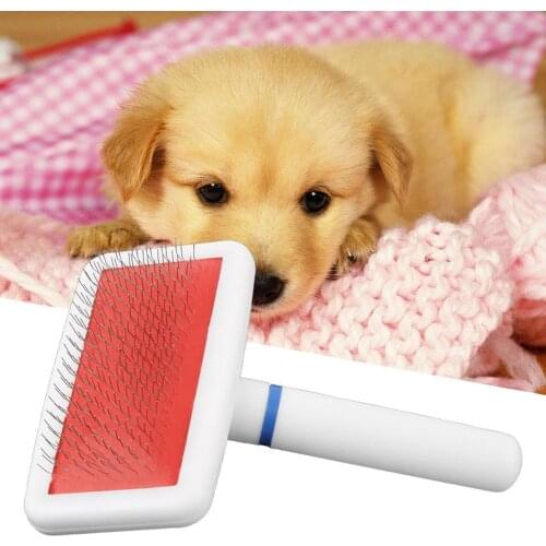Multi-purpose Dog Cat Comb Brush Needle Pet Hair Grooming Trimmer Comb Footprint Pet Flea Comb Brush Slicker Tool Dog Clean Tool