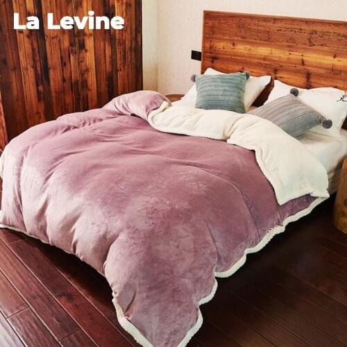 Washable Snow Velvet Winter Bed Quilt Thicken Keep Warm Core Assembled Bedspreads Comforters Removable Anti-static Cotton Quilt