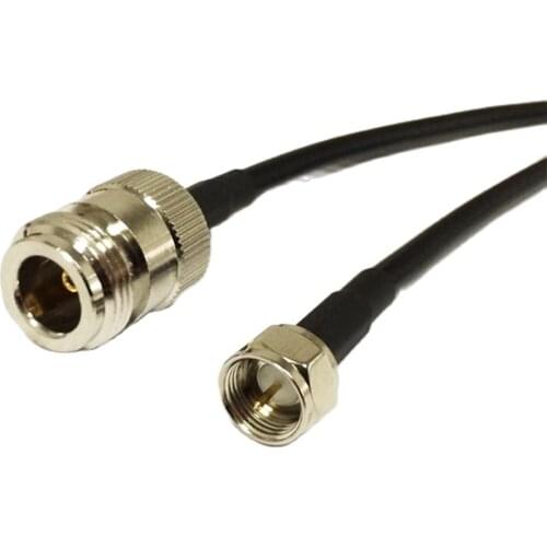 New N Female Jack Switch F Male Plug jumper cable RG58 50CM 20" Wholesale Fast Ship Adapter