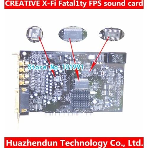 Original Creative X-Fi Fatal1ty FPS SB0466 64M 7.1 PCI Sound Card FREE SHIPPING