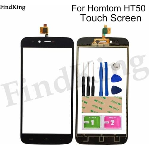 Touch Screen Panel For Homtom HT50 HT 50 Touch Screen Digitizer TouchScreen Front Glass Sensor 5.5'' Mobile Tools