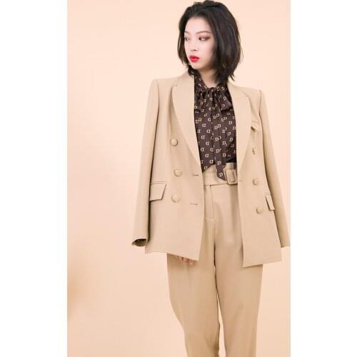 Suit Jacket Womens Thick High-End Design Sense Niche Korean Suit Coat