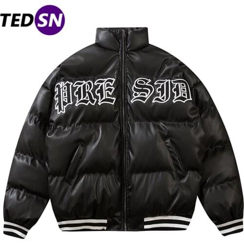 2020 Winter Padded Puffer Jacket Thick Bomber Down Jackets Parkas Cotton Zipper Warm Coats Hip Hop Harajuku Streetwear Outwear