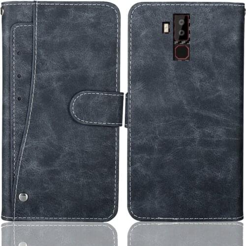 Luxury Wallet Oukitel K13 Pro Case 6.41" Vintage Flip Leather Phone Case Business Bag Protective Cover With Front Card Slots