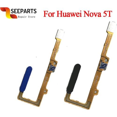 Touch ID For Huawei Nova 5t Home Menu Button Flex Cable Ribbon Replacement Parts For Huawei Nova 5T Fingerprint Sensor YAL-L21