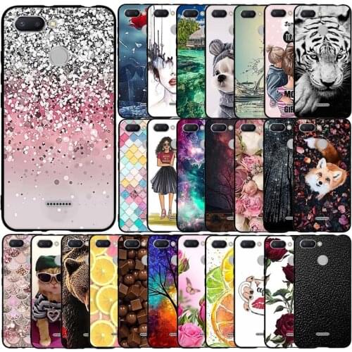 Silicone Case For Xiaomi Redmi 6 Case Soft Tpu Phone Shell Cover For Xiaomi Redmi 6 Fundas Coque Etui Bumper Protective Cover
