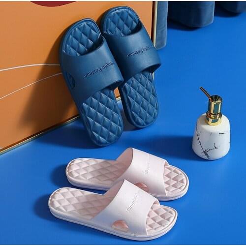 Anti-slip EVA Deodorant Slippers Women Summer Soft Thick Bottom Indoor Home Couples Bathroom Lovers Slippers Flat Slides Shoes